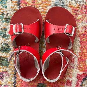Saltwater Toddler Sandals in Red ❤️